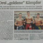 Drei „goldene“ Kämpfer